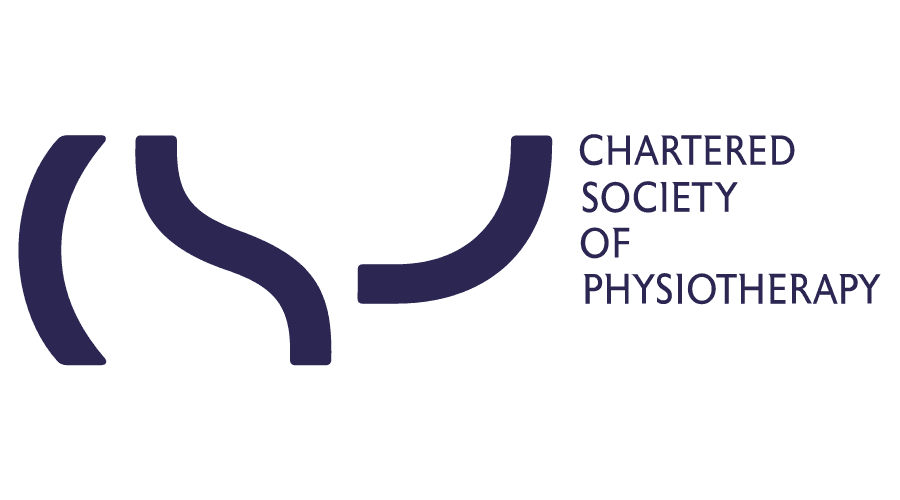 Logo of the Chartered Society of Physiotherapy on a white background